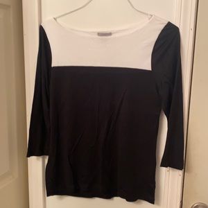 H&M Black And White Top